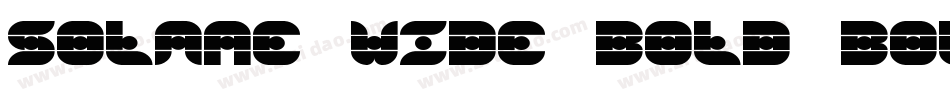 Solane Wide Bold Bol字体转换